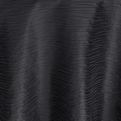 Ebony Swell Midnight Black Table Linen for Events