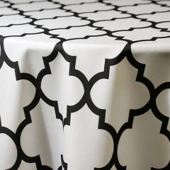 Black and White Table Linen Rentals for Special Events.