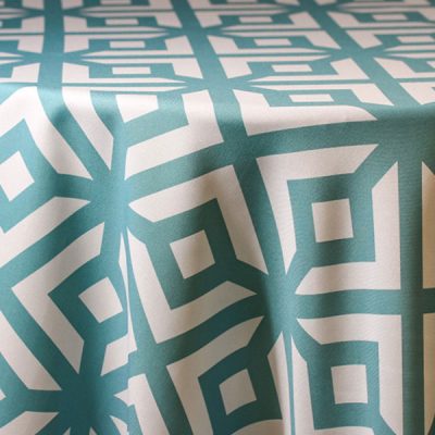 Rent Geometric Printed Tablecloth Linens for Parties and Special Events.