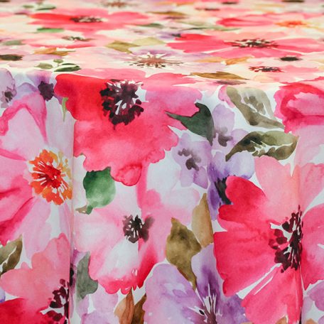 Floral Print Tablecloth Linen Rental for Parties and Events.