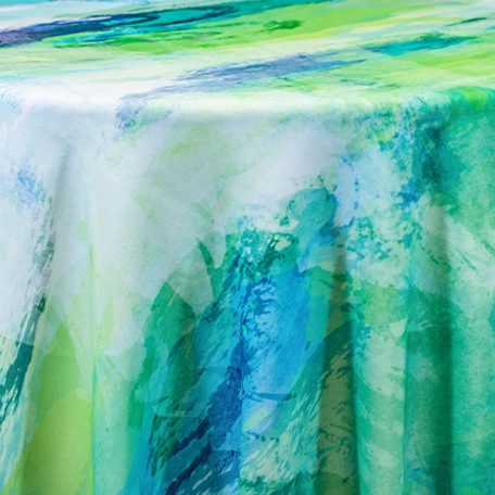 Rent our Wave Print table linen for parties and special events.