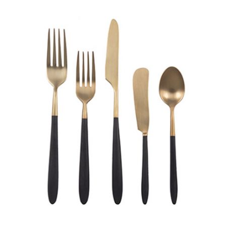 Black Axl Flatware Rental for Events and Weddings