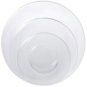 Rent Clear Glass Dinnerware for Events and Special Occasions in Michigan