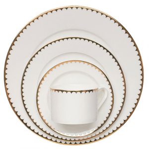 Rent Dinnerware for all occasions in White and Gold