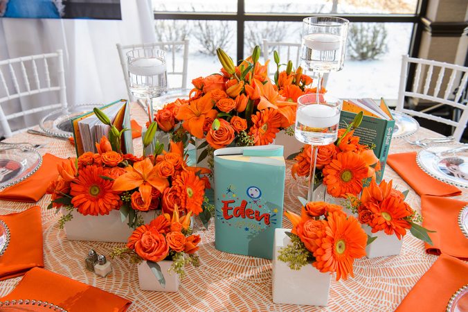 Rent Tangerine Orange Table Linens from Fabulous Events.