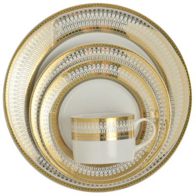 Rent White and Gold China Dinnerware for your Special Event - Fabulous Events