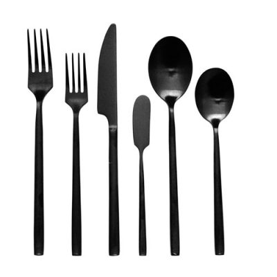 Rent Black Onyx Flatware for your Wedding, Party or Special Event