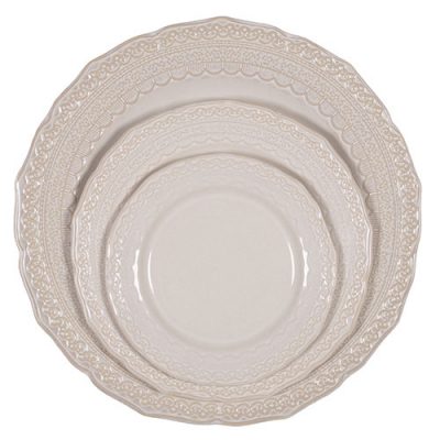 Sienna Lace Dinnerware Event Rentals in Michigan and Florida