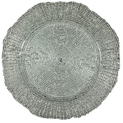 Rent our Silver Allura Charger Plate for your Wedding or Special Event