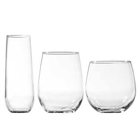 Stemless Glassware Rental from Fabulous Events in Michigan, Ohio and Florida