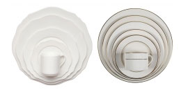 Rent a variety of dinnerware from Fabulous Events for your wedding, party or special event.