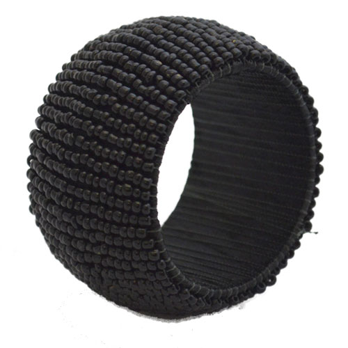 Black napkin rings online