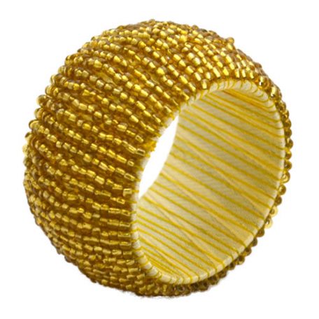 Rent Gold Beaded Napkin Rings from Fabulous Events. Nationwide Shipping.