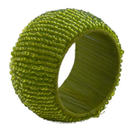 Rent Moss Green Beaded Napkin Rings from Fabulous Events. Nationwide Shipping.