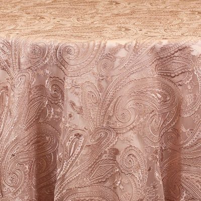 Rent Paisley Lace Sheer embroidered overlays from Fabulous Events for Weddings, Showers and Special Events.