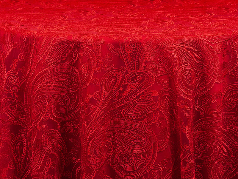 red lace overlay