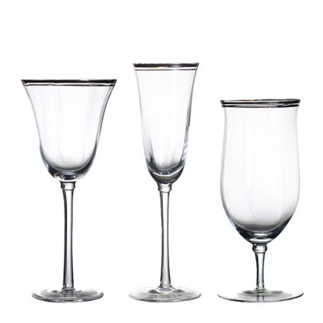 Rent Elegant Glassware for your wedding or special event from Fabulous Events