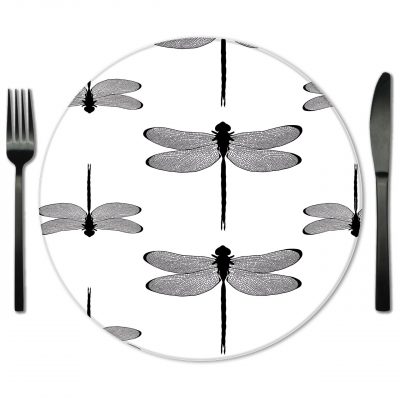 Glass Placemat Rental from Fabulous Events. Rent exclusive designer placemats from Lola Valentina.