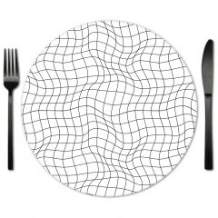 Rent Geometric Glass placemats from Fabulous Events.