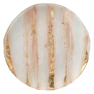 Goldstone Blush Glass Charger Rental