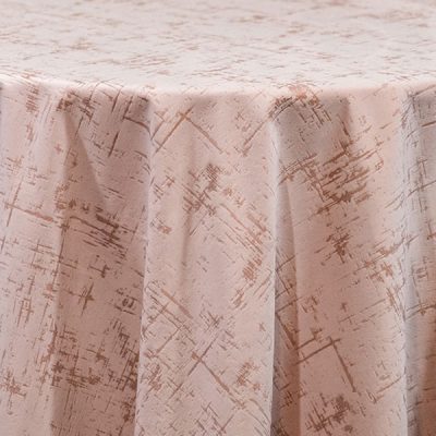 Blush Pink Etched velvet table linen and table runner rentals. Nationwide rental for all events.
