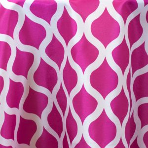 Fuchsia Hot Pink Wisk Table Linen