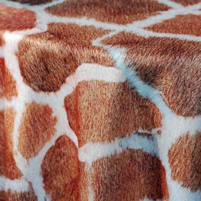 Giraffe Print Table Linen Rental