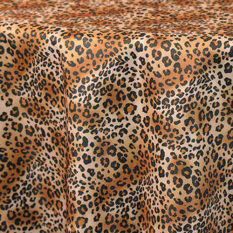 Leopard Print Table Linen Rental