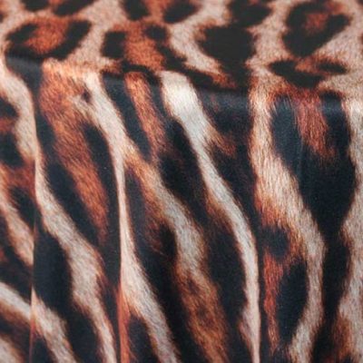 Tiger Print Table Linen Rentals