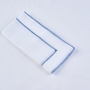 Blue Monarch Dinner Napkin Rental