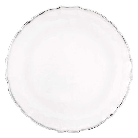 Rent our Silver Royal Glass Charger