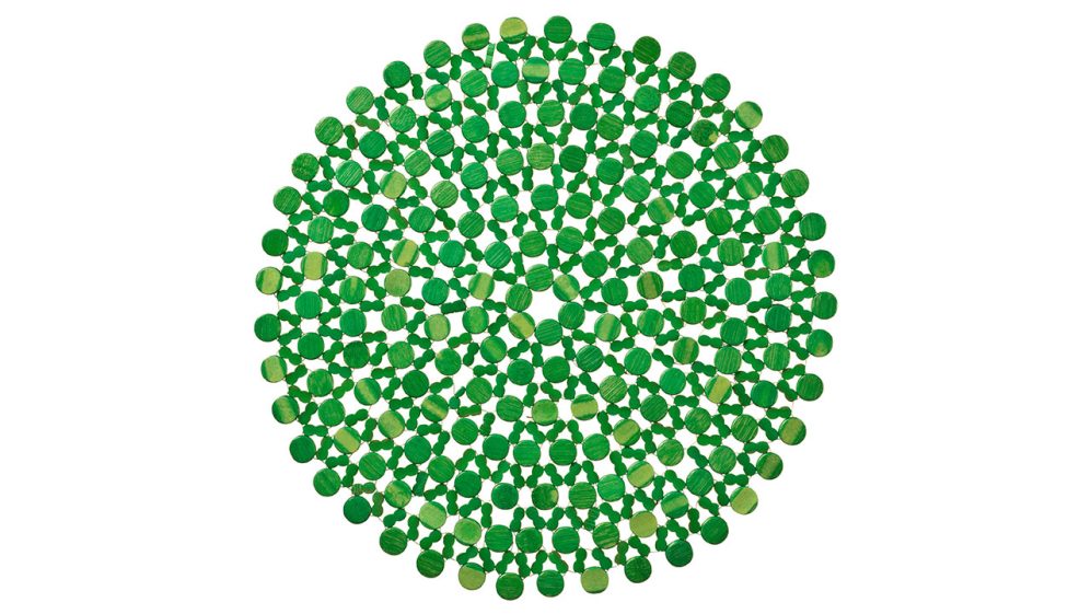 Green Beaded Placemat