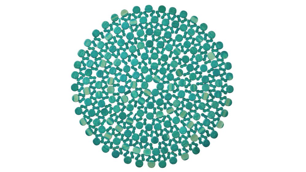 Turquoise Beaded Placemat