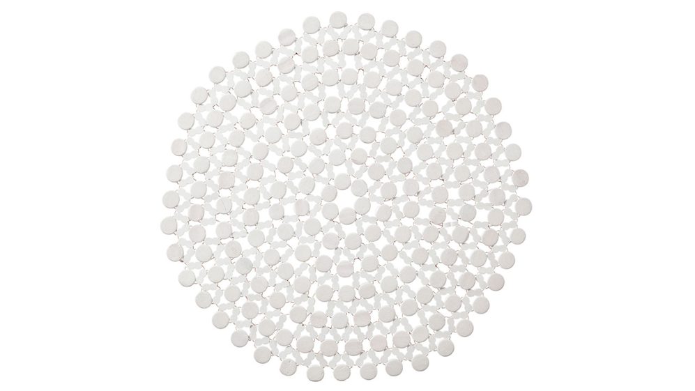 White Beaded Placemat