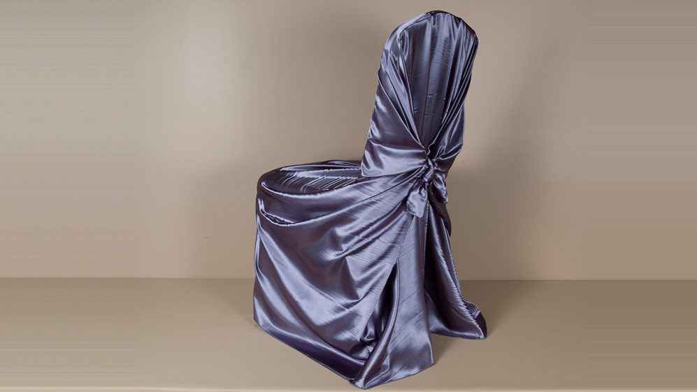 Victorian Lilac Satin Pillowcase Chair Cover