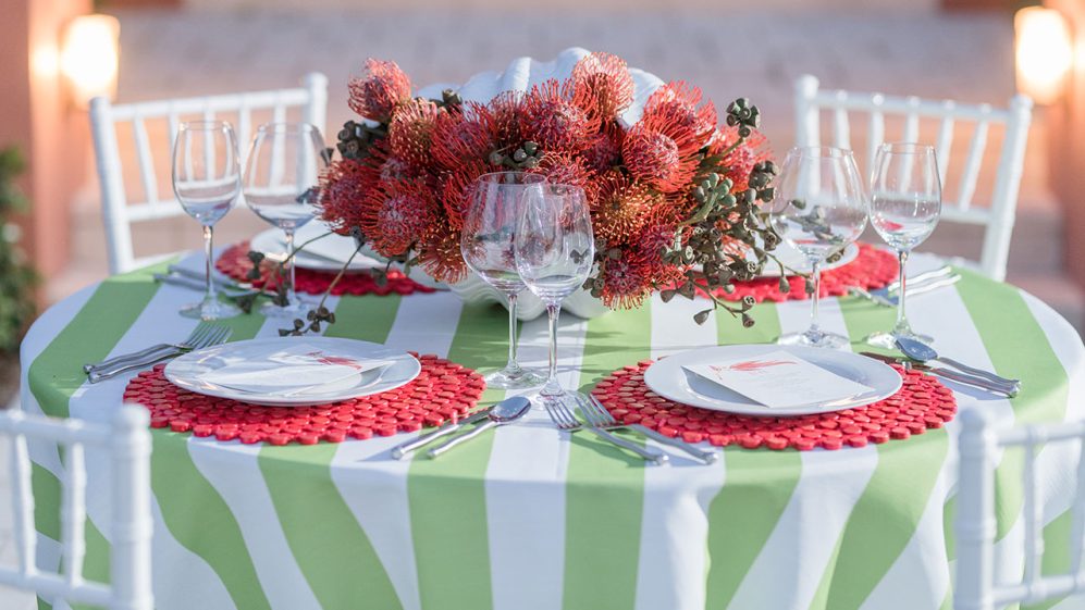 Red Beaded Placemat - Image 3