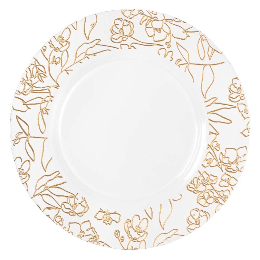 Gold Hellene Glass Charger