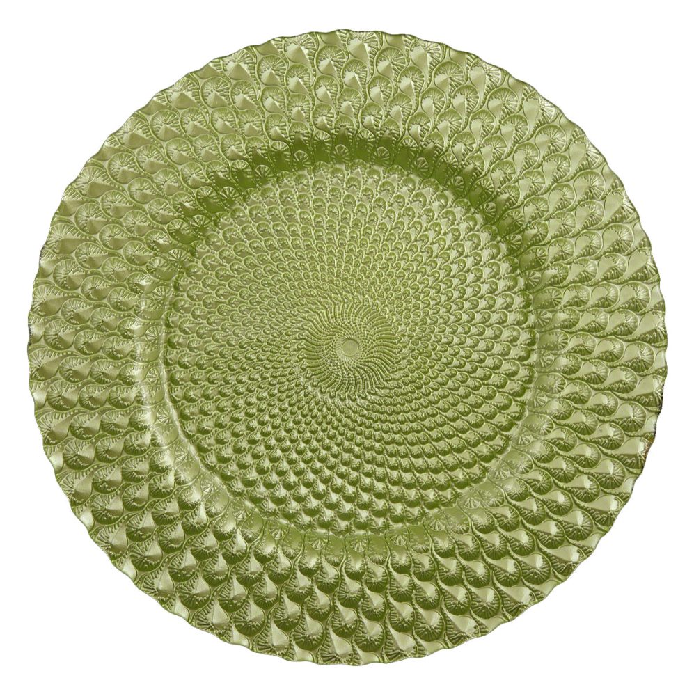 Luxe Citron Glass Charger