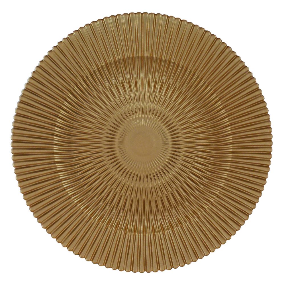 Marbella Gold Glass Charger