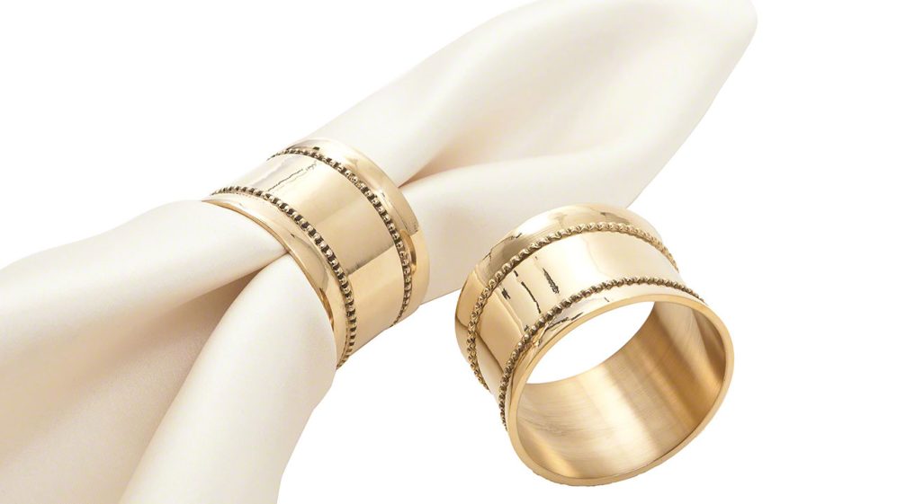 Gold Prescott Napkin Ring