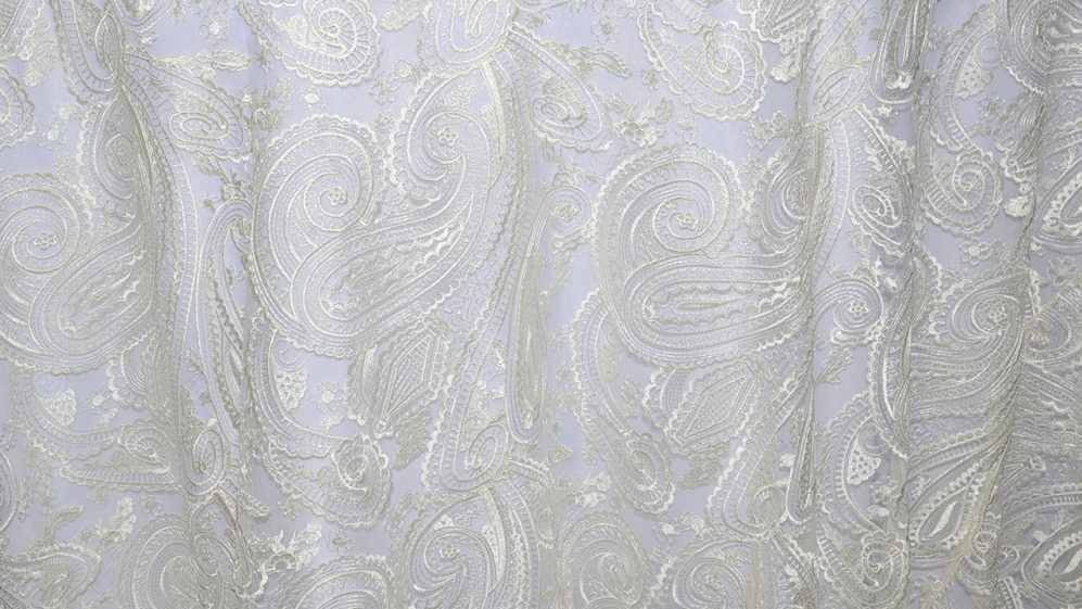 Ivory Paisley Lace - Image 2