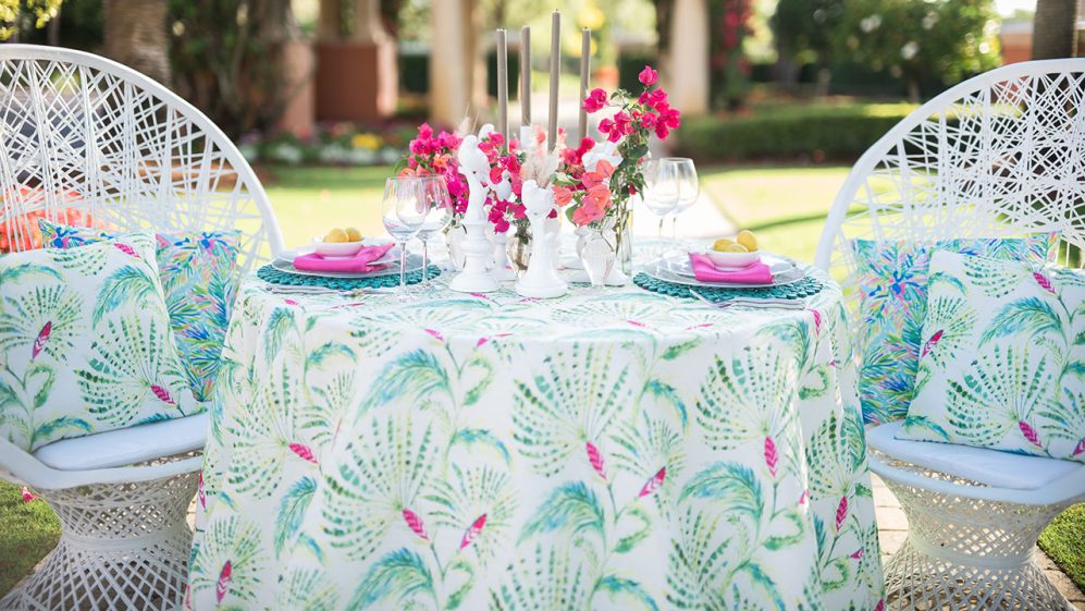 Turquoise Beaded Placemat - Image 3