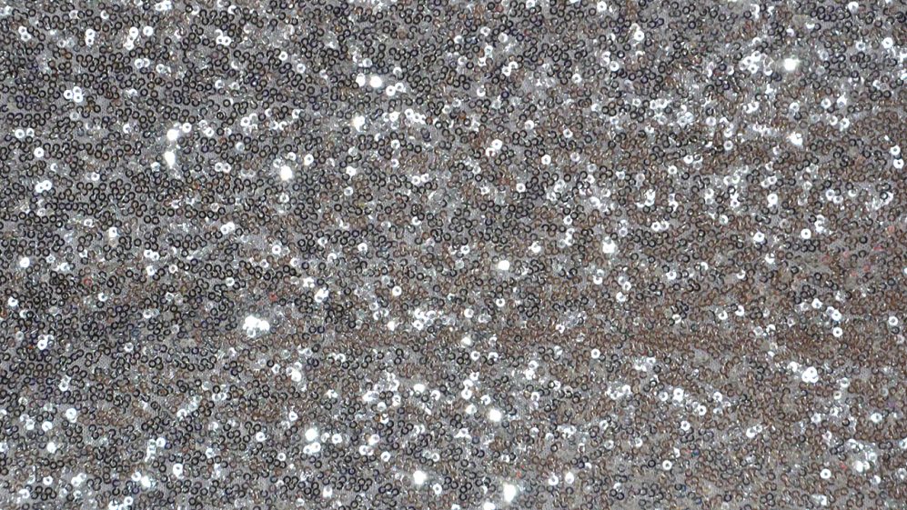 Silver Sequins Net