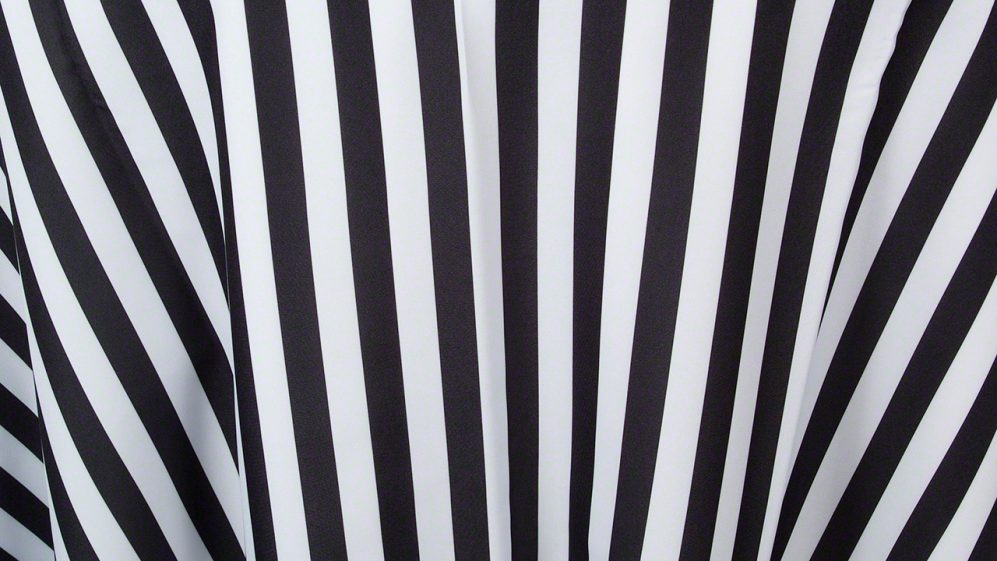 Black w/White Stripe