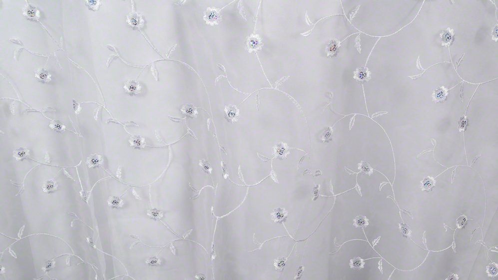 White Embroidered Vines