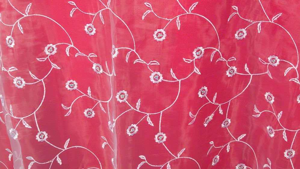 White Embroidered Vines - Image 2