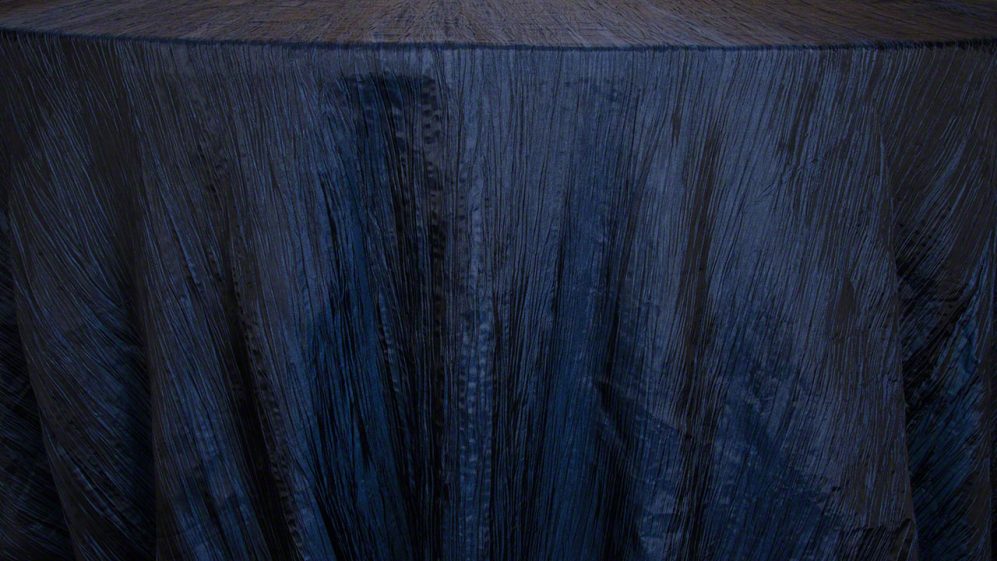 Midnight Blue Crinkle Taffeta - Image 3