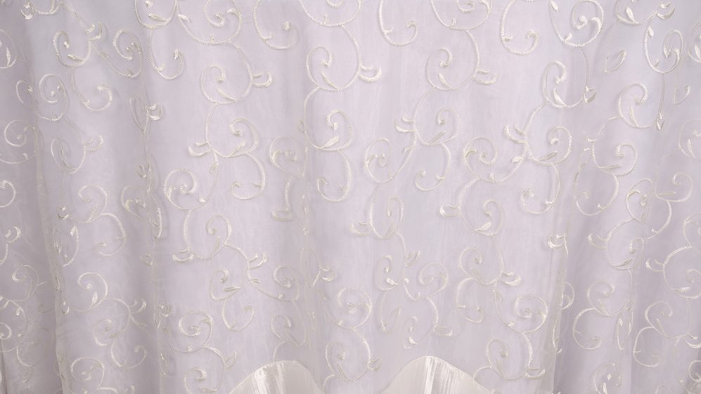 Ivory Embroidered Sheer - Image 2
