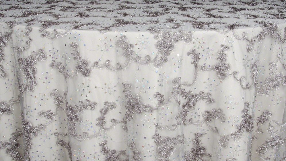 Charcoal Sequins Sheer - Image 3