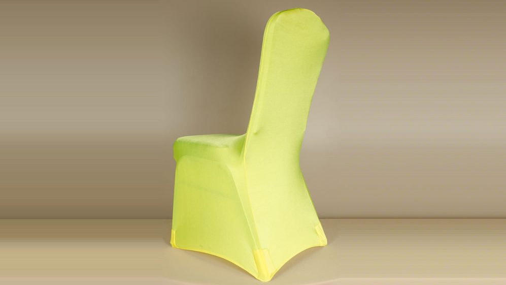 Lemon Yellow Spandex Chair Cover